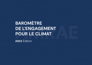Baromètre 2023 de l'engagement pour le climat Amrae, en partenariat avec AXA Climate